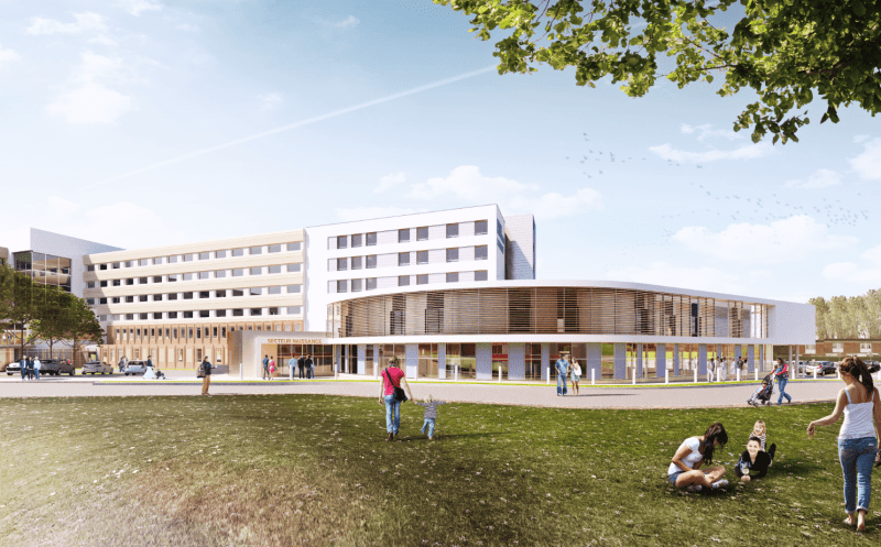 CRR Architecture : Aile C de l’Hôpital de Tourcoing